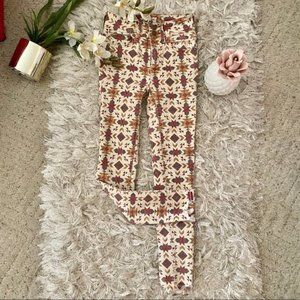 Free people aztec cropped fringe skinny jean size 27